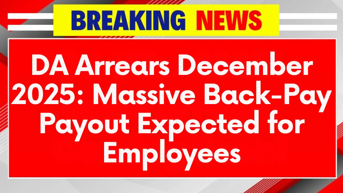 DA Arrears December 2025
